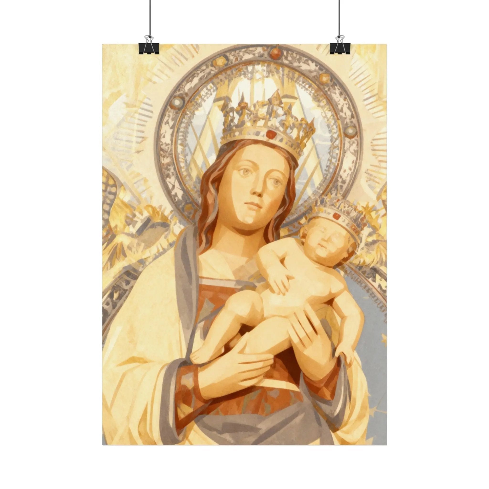 Lámina Virgen de la Almudena – Póster patrona de Madrid Printify