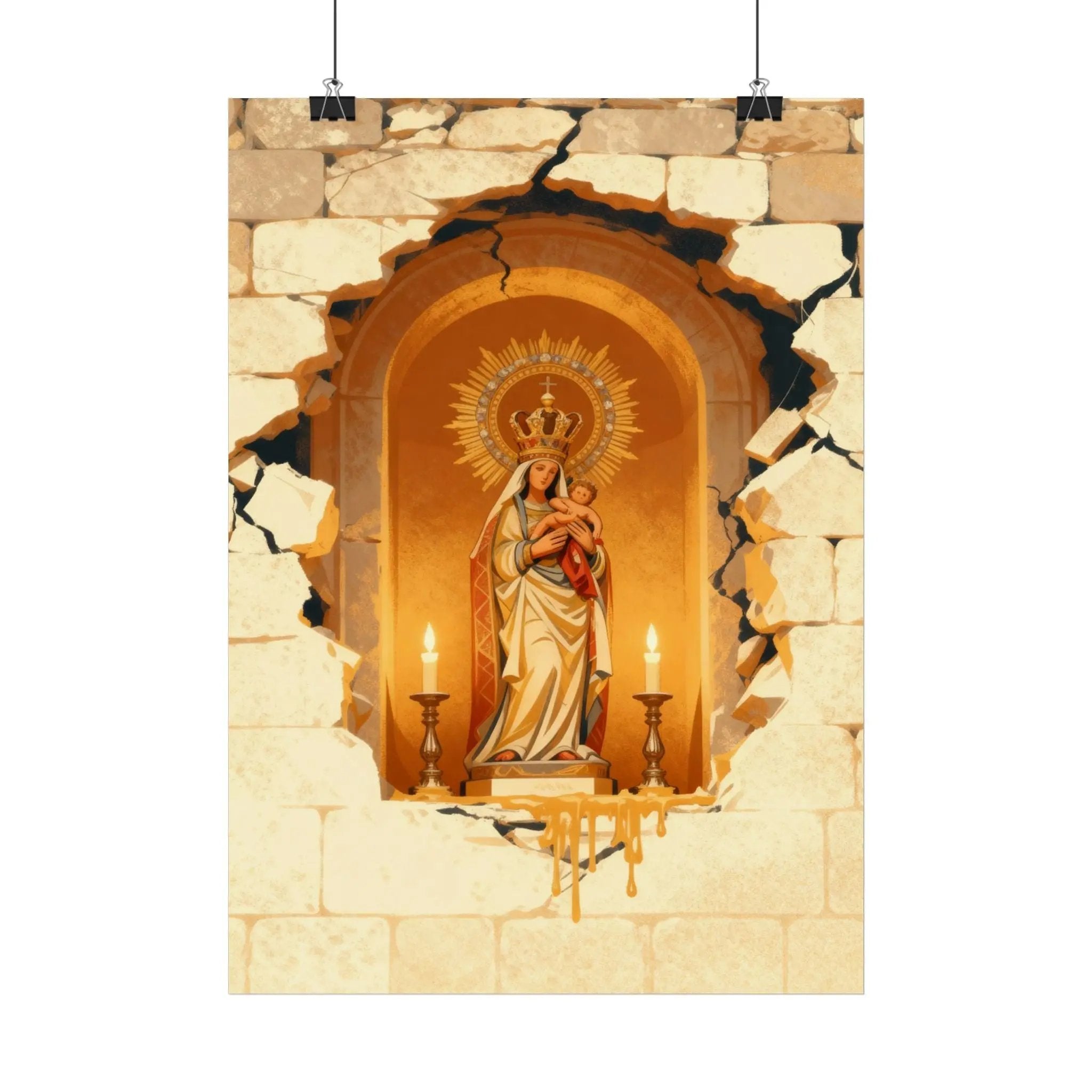 Lámina Virgen de la Almudena Muro Printify