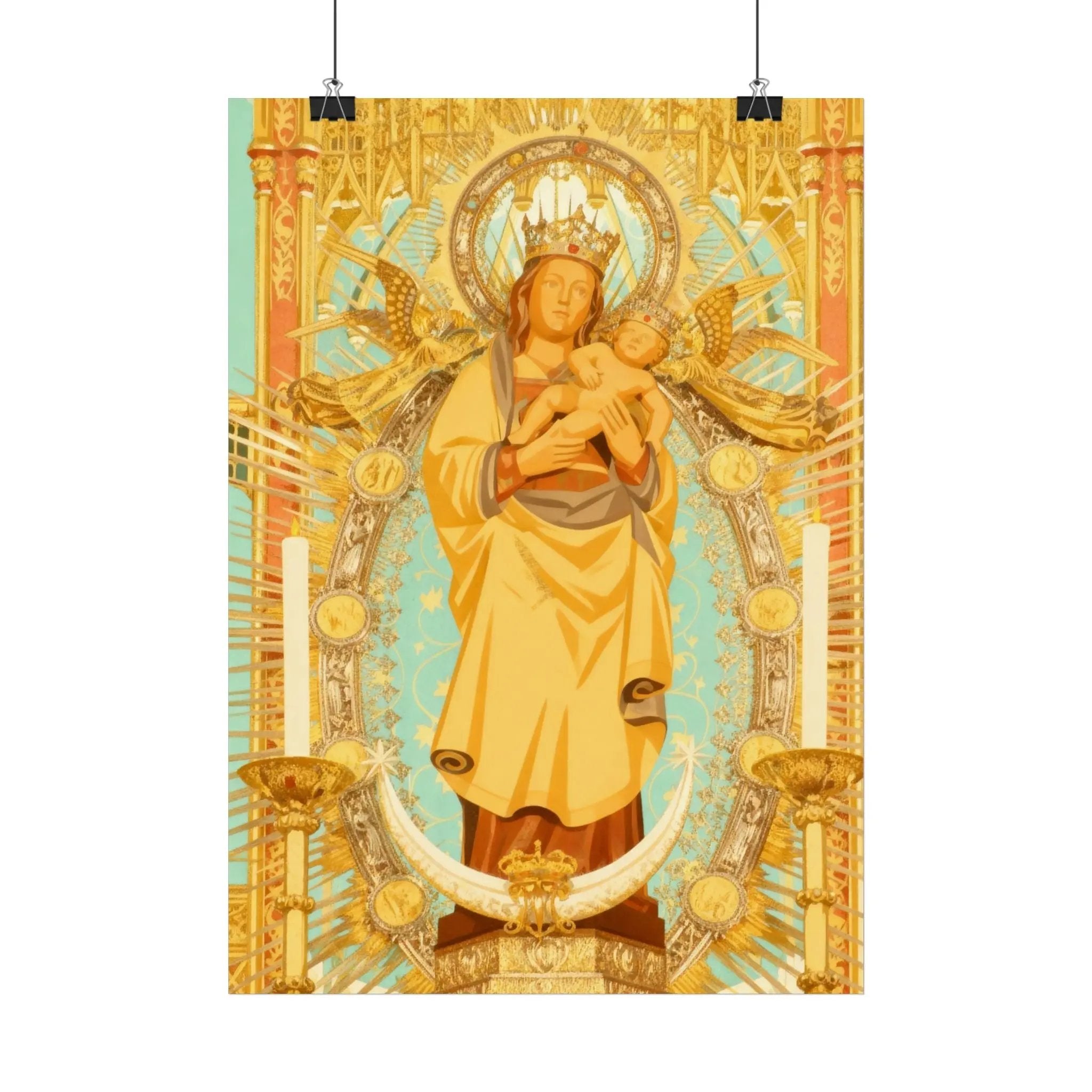 Lámina Virgen de la Almudena Cuerpo Completo Printify